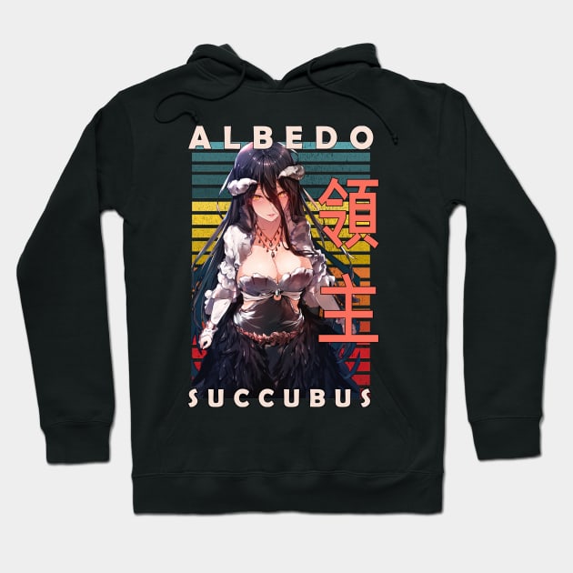 Albedo Succubus Over Lord Weeaboo Guild Anime Hoodie by CarolIrvine